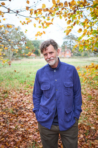 mens overshirt navy