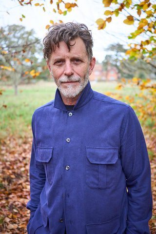 mens navy flannel over-shirt