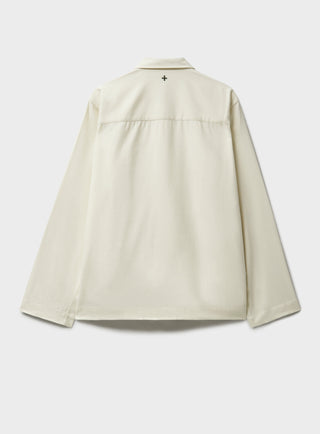 Men's sustainable White Bomber Jacket
