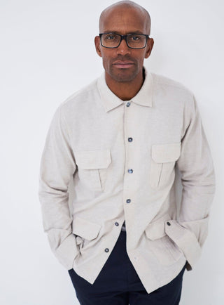 Test product - Flannel Original Overshirt Neem London Sml Oatmeal 