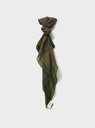 Men's Tencel British Racing Green neckerchief