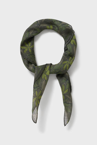 Sustainable Tencel Linen Green Bandana Neckerchief