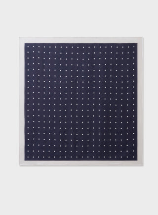 Sustainable Polka Dot Navy Blue neckerchief